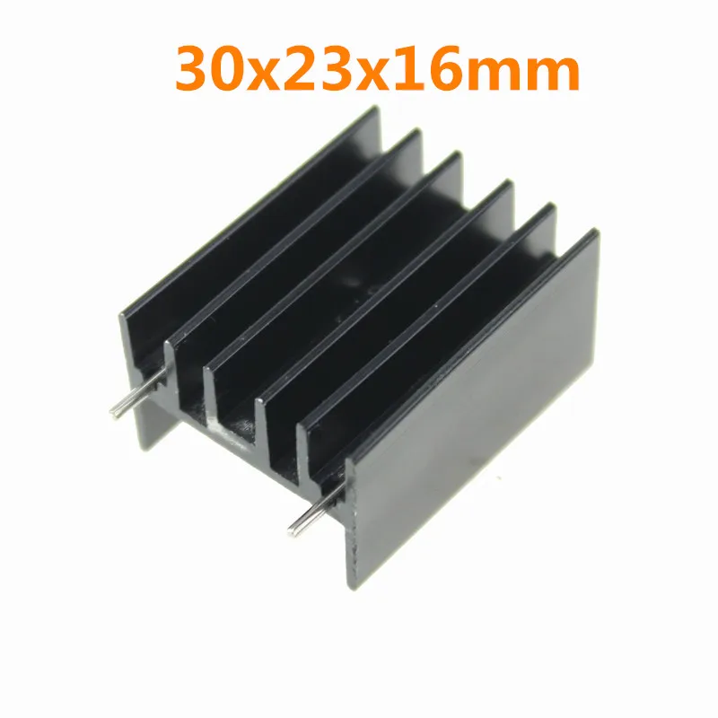 

10 Pieces/lot 30x23x16mm MTDA7294L298 IC Radiator with Needle Heatsink Black Anodized