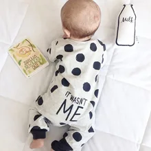 Г. Лидер продаж, модная одежда для новорожденных и малышей, комбинезон в горошек с длинными рукавами, комплект одежды для младенцев