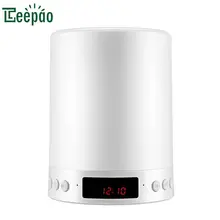 

Teepao 3WTouched Chargeable Bluetooth Speaker Light Touch Dimming Alarm Clock Portable LED Lamp Music Player hands-free for Desk
