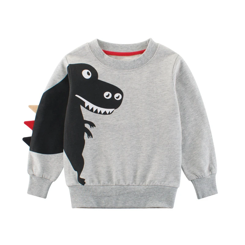 

Baby Girls boys Sweatshirts Winter Spring Autumn Child Cartoon dinosaur long sleeves sweater kids T-shirt clothes