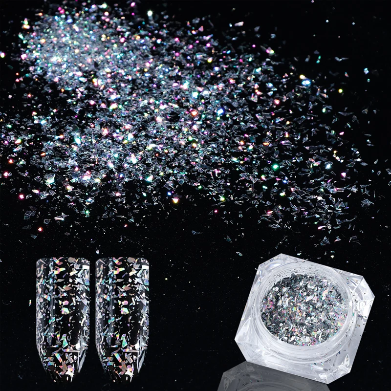 

Contigo Flake Yucca Nail Glitter Sequins For Nail Laser Broken Glass All For Nails Design Nail Art Powder Decoration Tools