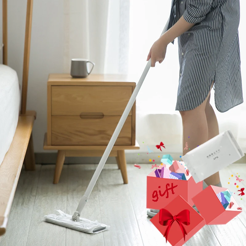 

YEATION Disposable Floor Mop Lazy Mops Trapeador Floor Cleaner Telescopic Mop 360 Degree Handle Mop