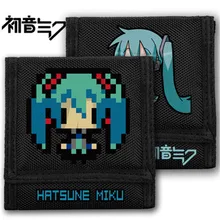Новое поступление, Женский кошелек с принтом Хацунэ Мику, модный короткий кошелек для монет, кошельки