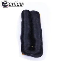 Eunice двойной уток короткие прямые волосы боб плетение 99J цвета 28 штук Femi искусственные завитые волосы высокотемпературное волокно 3-5 дюймов