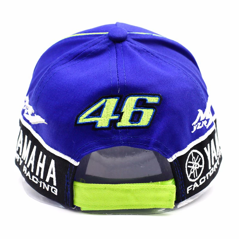 2017 High Quality MOTO GP 46 Motorcycle 3D Embroidered F1 Racing Cap Men Women Snapback Caps Rossi VR46 Baseball Cap YAMAHA Hats