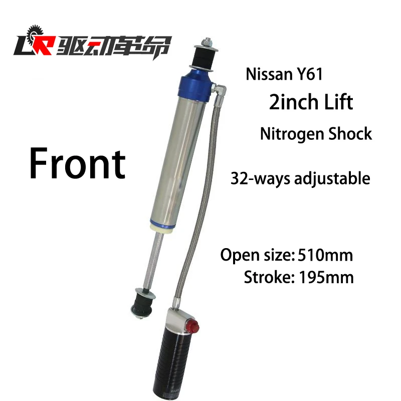 

Y61 Nitrogen Shocks 2&4inch Lift Kit 32-way Adjustable Car Styling Accessories