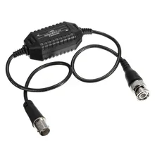 Cheap Coaxial Video Ground Loop Isolator Balun BNC Male to Female for CCTV Camera