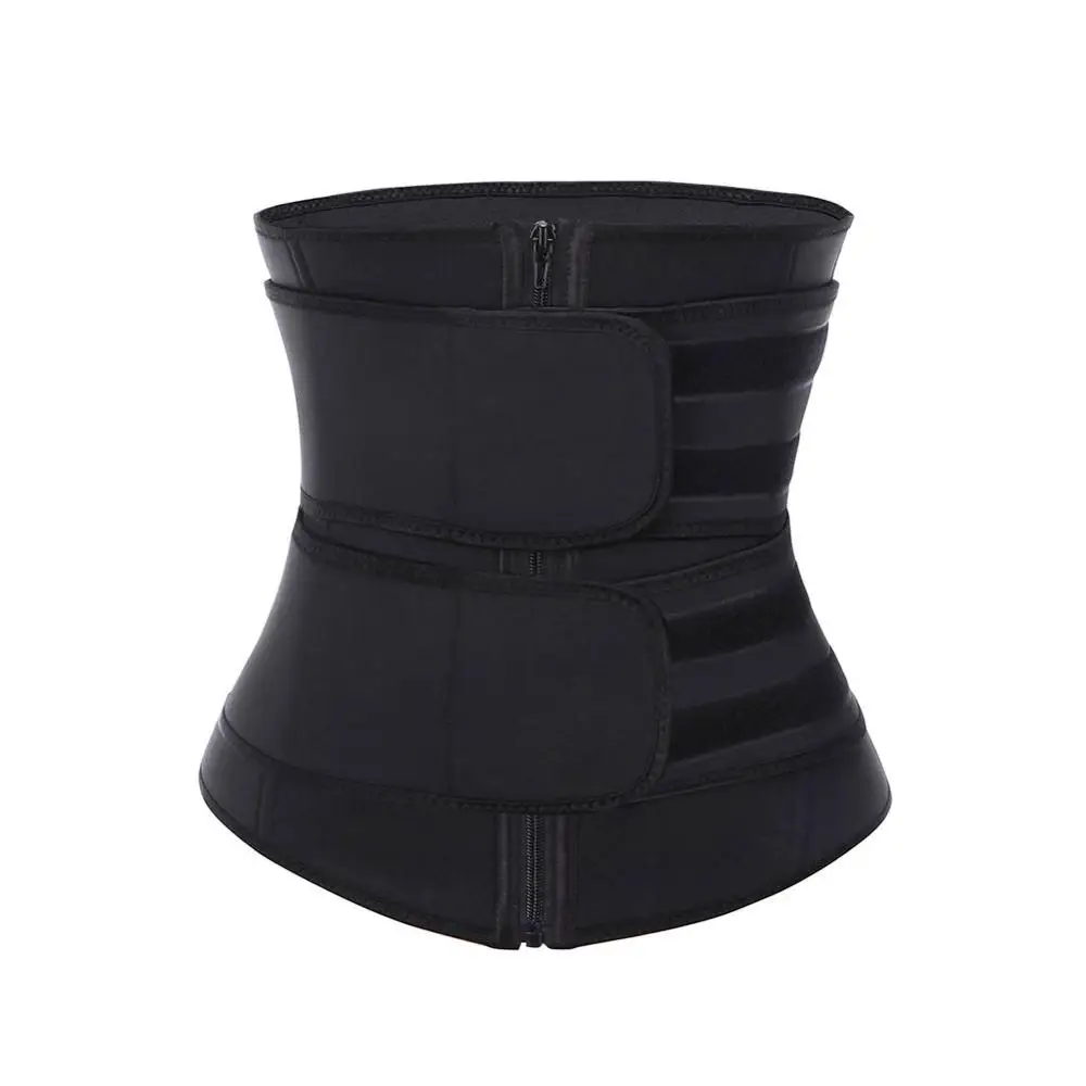 

100% Latex 7 Steel Bone Waist Cincher Corset Underbust High Compression Plus Size Belt Girdle Double Control Slimming Abdominal