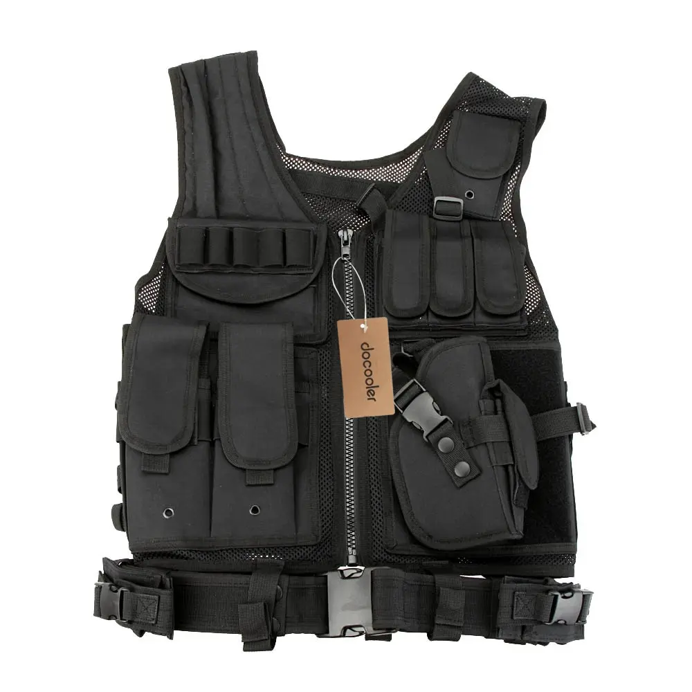

Lixada Outdoor Military Tactical Army Polyester Airsoft War Game Hunting Vest for Outdoor War Game Camping Hiking 5 Colors