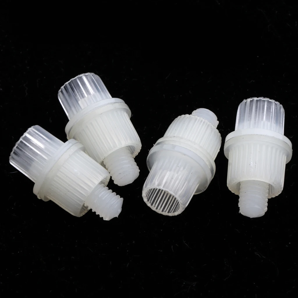 4 Pieces White License Plate Frame Security Screw Bolts for Motorcycle