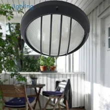 Современный алюминиевый водонепроницаемый E27 потолочный светильник открытый балкон коридор светильник s крытый ванная комната настенный светильник