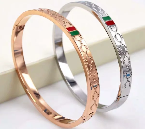 

Bracelet Rose Gold Plating Women and Men Bracelet Stainless Steel Charm Trendy Female Jewelry Gift 2019