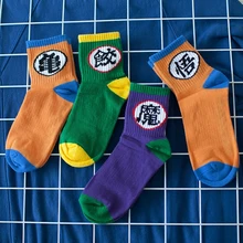 4 комплекта шикарные женские унисекс Новые забавные мультфильм мяч носки скейтбордиста. Хлопок Harajuku носки для HipHop Sox пара лодыжки носки Meias