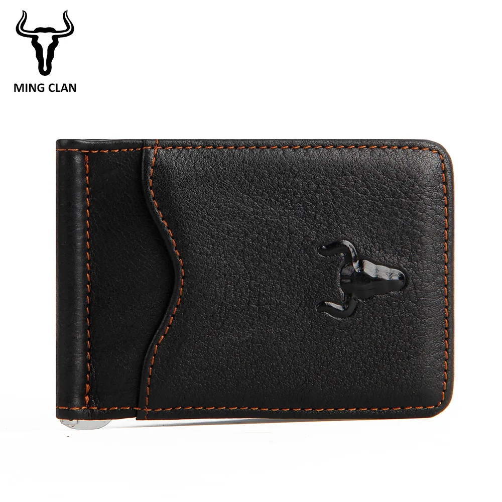 Mens font b Money b font font b Clip b font Wallet Genuine Leather font b