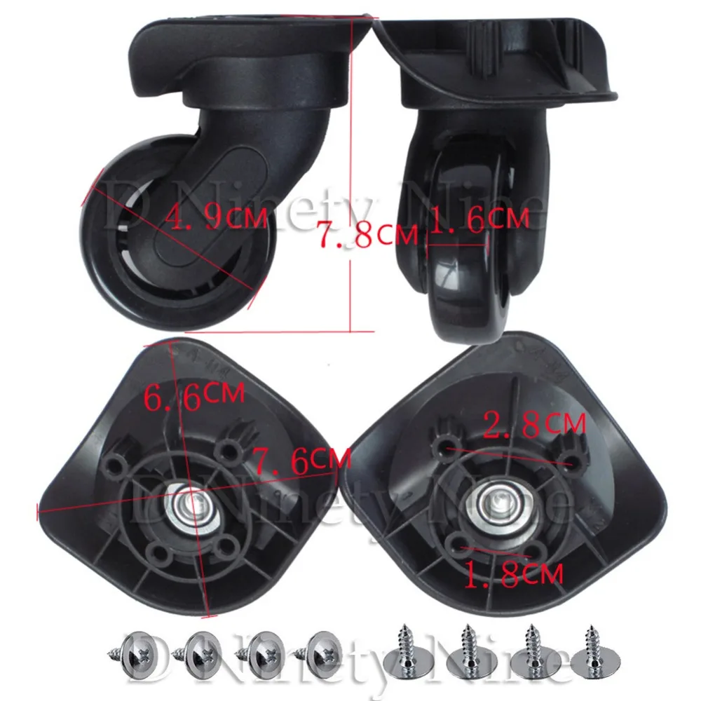 2Pcs A84 Mute wheel trolley wheels suitcase feet accessories