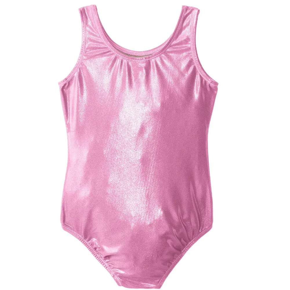 Women  Gymnastics Clothes Shiny Spliced  Tank Dance Leotard For Class Stage Performance (2)