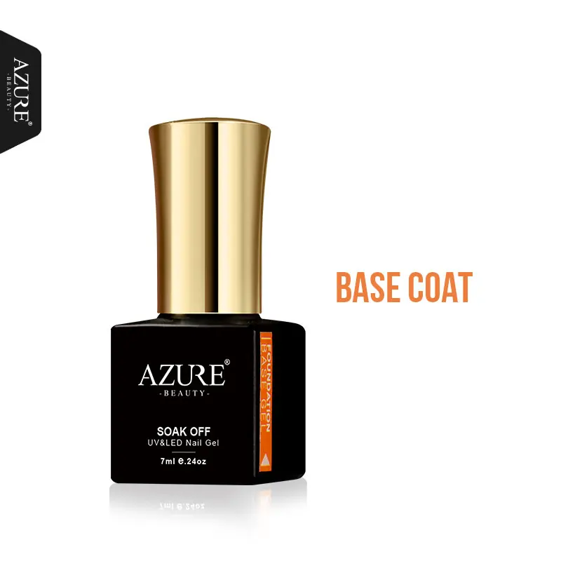 Azure Beauty 7ML Base Coat Top Coat UV Gel Nail Polish Soak Off Led Nail Gel 2