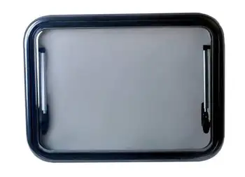 

900x500mm 35.4x19.7 inch Top Hung Side Window Round Angle Ventilation Hatch With Acrylic Glass RV Caravan Motorhome MG17RWAG
