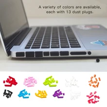 13 шт./компл. красочные силиконовый Анти Dust Разъем Крышка Пробка ноутбук dust Разъем ноутбука пыле пыли разъем usb компьютера аксессуары