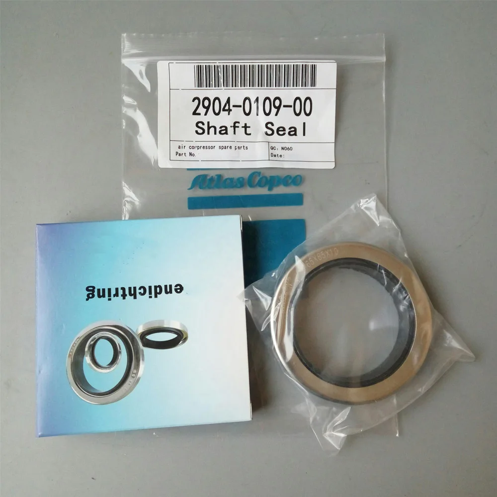 OEM ремонтная часть atlas copco oil Seal 2904010900 для винтового воздушного компрессора часть серебряного кольца воздушный концевой вал рукав