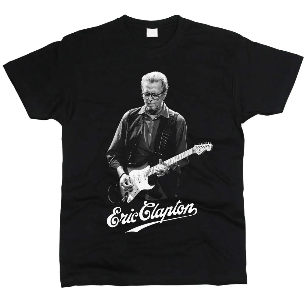 Eric Clapton T-shirt Men's Regular Version T Shits Printing Short Sleeve Casual O-Neck Cotton 2018 New Arrival Men Shirt | Мужская