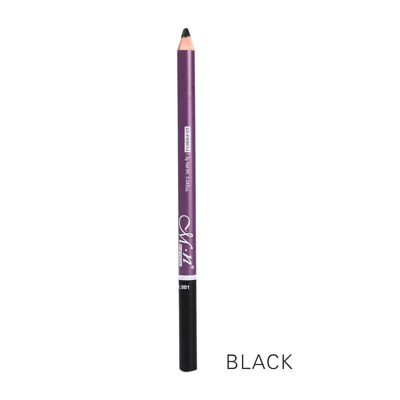 1 шт., Женский двуглавый карандаш для бровей с кистью, водостойкий, стойкий макияж, косметический инструмент, 3 цвета, TSLM1 - Цвет: Black