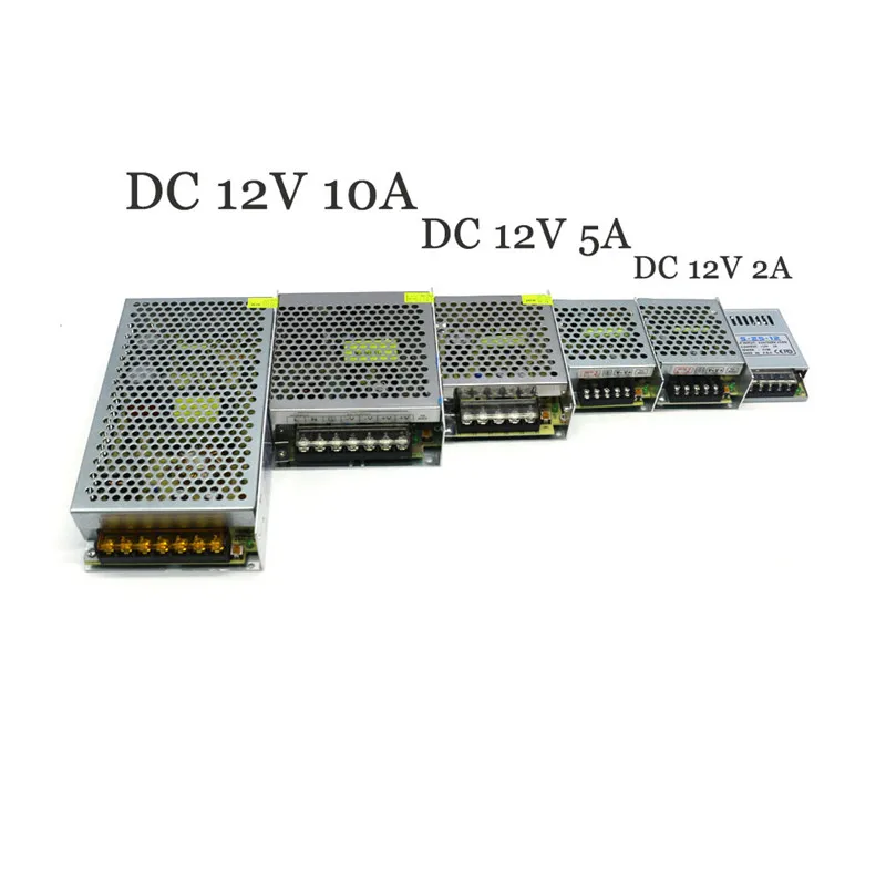 DC 12V импульсный источник питания DC 12V 2A 24W 25W 5A 60W 10A 120W выходной источник питания Светильник ing трансформатор для светодиодной ленты светильник