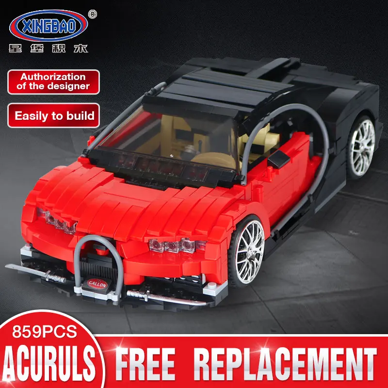 

XingBao 03009 859Pcs Creative MOC Technic Series The Gallon Supercar Sets LegoINGly Building Blocks Bricks Kids Toys Model