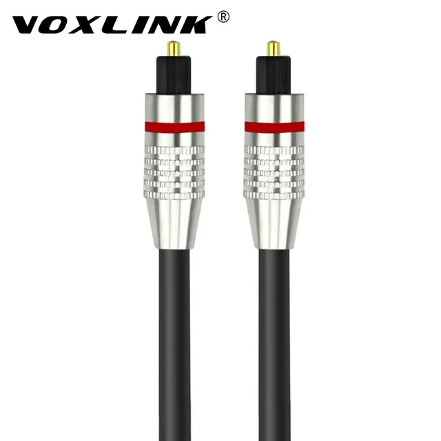 Special Offers VOXLINK Digital audio Optical SPDIF cable OD 6.0 Gold-plated Toslink Fiber cable for Blu-ray CD DVD player Xbox 360 PS3