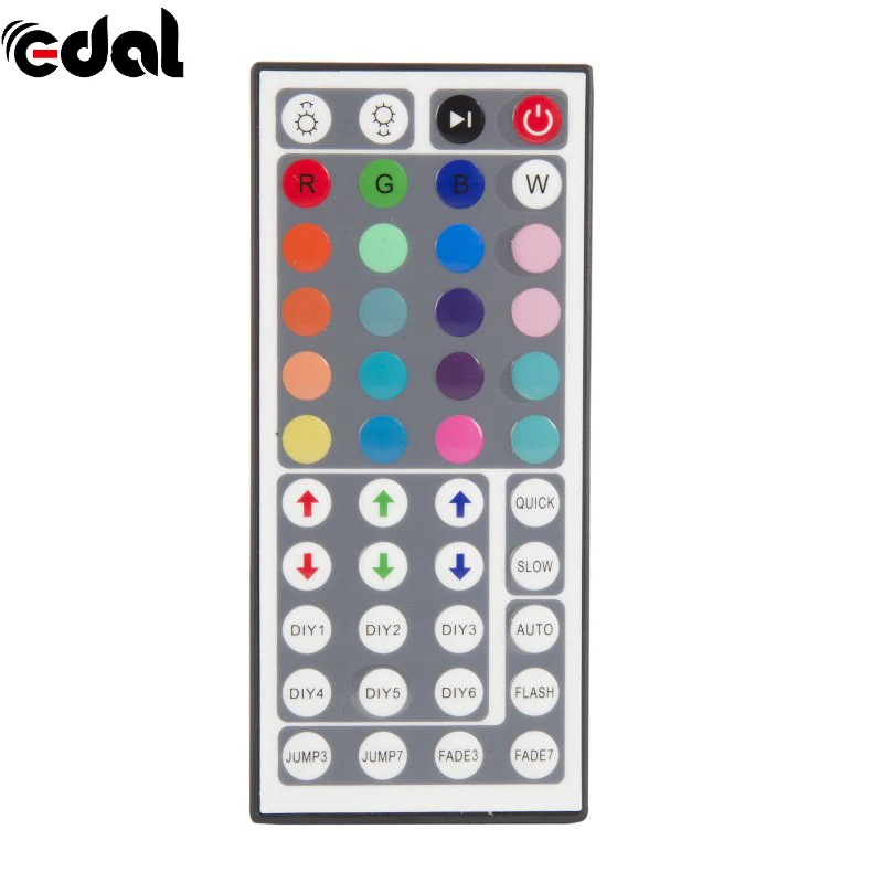 

Mini 44Key IR Remote Controller for 5050 3528 SMD RGB LED Strip Light DC12V 6A