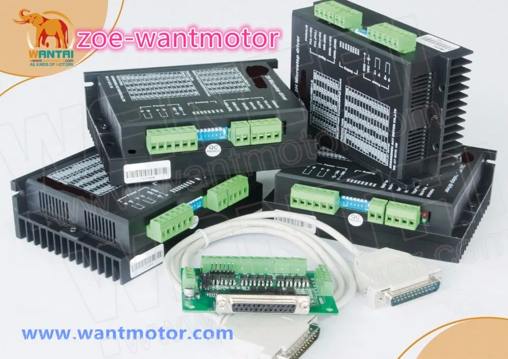 

Good quality!4pcsNema23 Wantai Stepper Motor Driver DQ542MA 50V 4.2A 128Microsteps for Nema 23 17 16 11 stepper motor