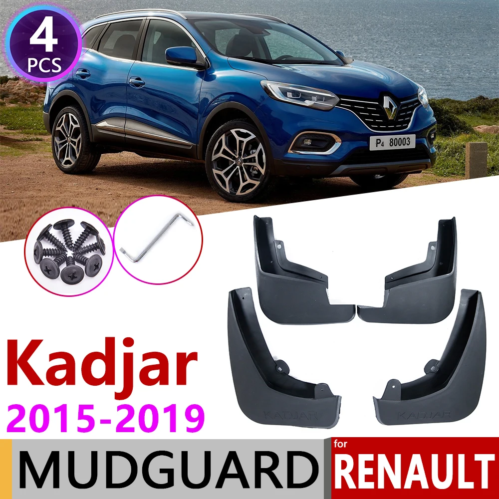 

4Pcs Front Rear for Renault Kadjar 2015 2016 2017 2018 2019 Mudguard Car Fender Splash Flap Mud Guard Guards Mudflap Accessories