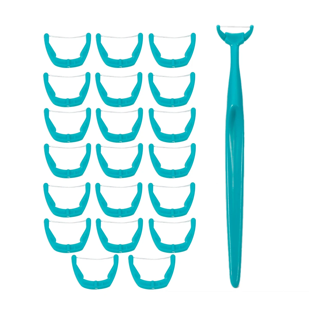 20 шт./компл. 3 цвета одноразовые зубочистки для ухода за межзубным пространством щетка для размещения между прутьями зубочистки зубная нить ручка Оральный ирригатор для чистоты инструменты