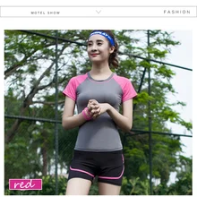 Yoga Shirts2016 Women’s Yoga Gym T shirt Compression Tights Jersey Sport T-shirts Dry Quick Running Short Sleeve Fitness Clothes