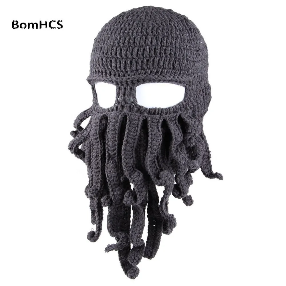 BomHCS оптовая продажа 10 шт забавные щупальца Осьминог Cthulhu вязаная шапка
