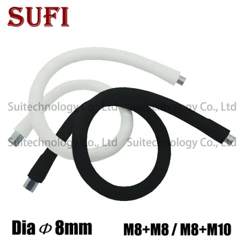 

2pcs Dia 8mm led gooseneck universal soft pipe Metal serpentine tubes with plastic tube For table lamp wall lamp fish tank lamp