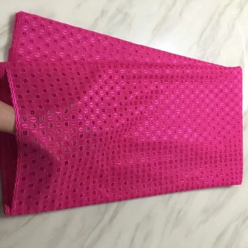 

African Lace Fabric 2019 High Quality 100% Cotton Lace Swiss Voile Lace Pink Swiss Voile Lace In Switzerland wedding party dress