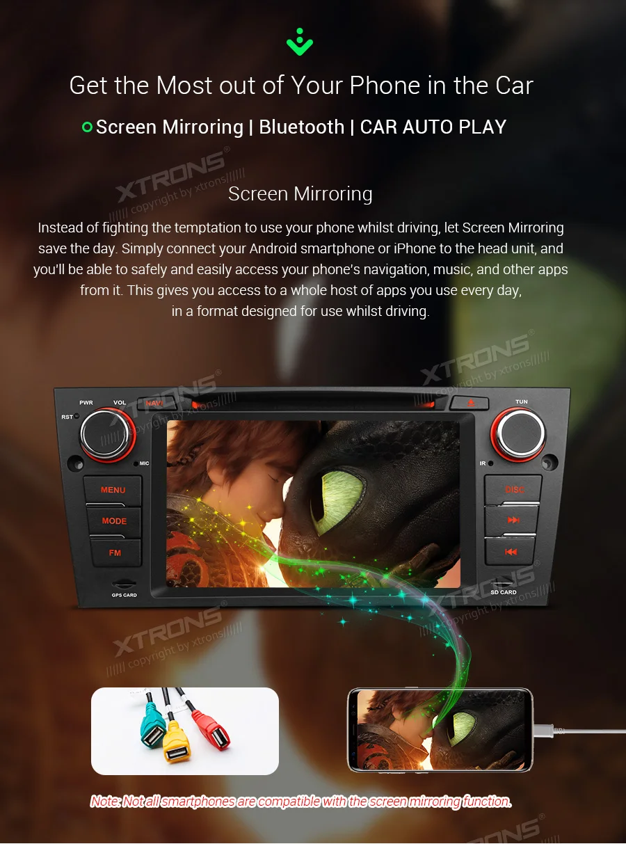 Top XTRONS Android 9.0 Radio Car Multimedia Stereo Player for BMW E90 Sedan E91 Touring 2005 2006 2007 2008 2009 2010 2011 2012 E92 9