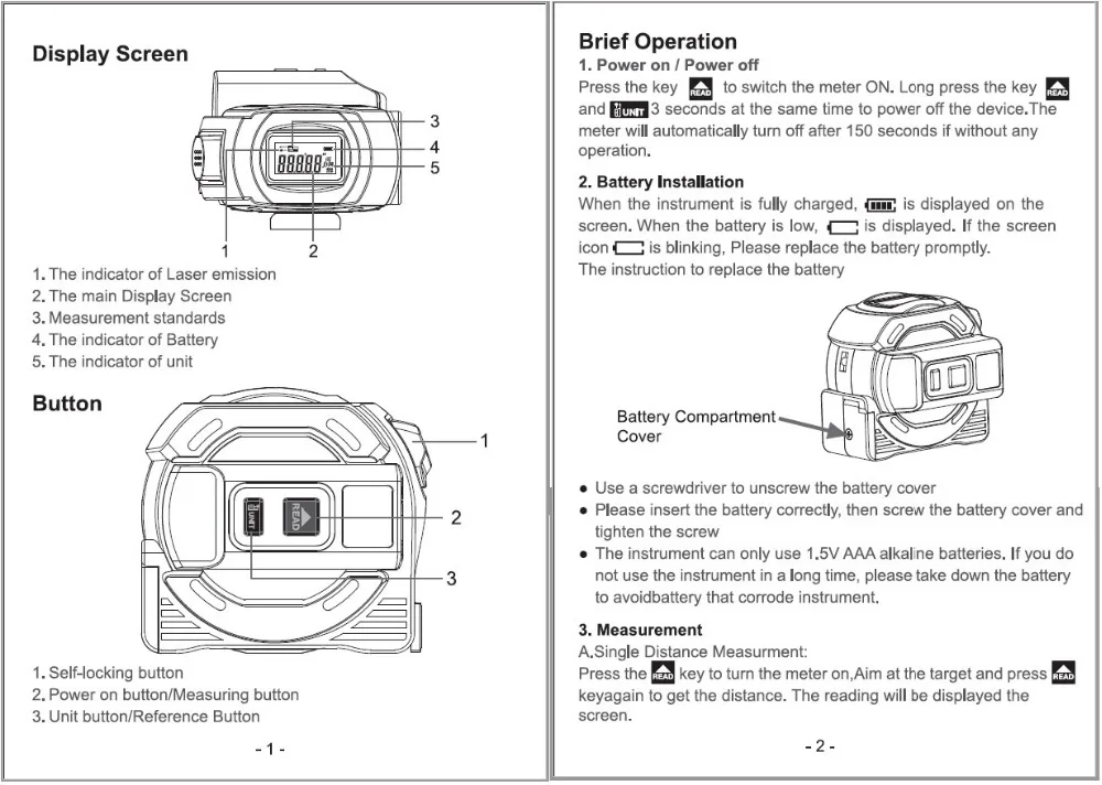 лазерный дальномер составные части. инструкция к ультразвуковому дальномеру fit 18684. инструкция на русском языке дальномер. дальномер laser rangefinder ls-1000. Fluke-705 service manual.