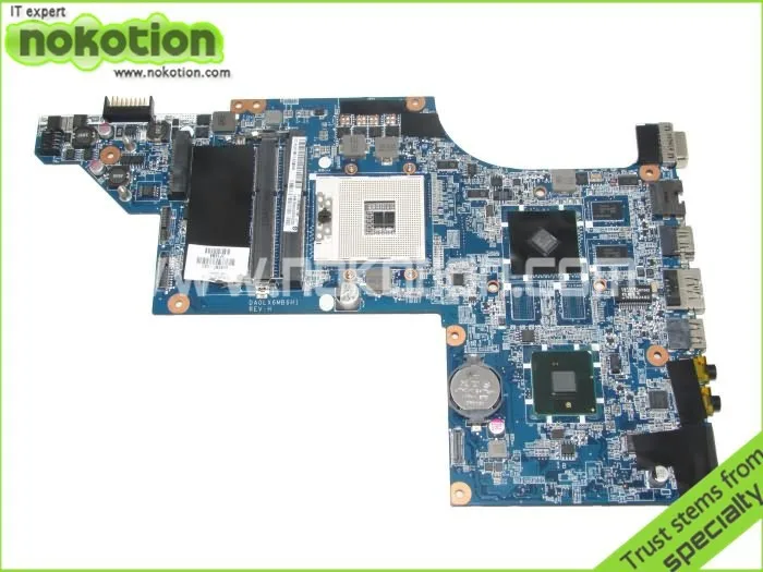 Материнская плата NOKOTION для ноутбука hp павильон DV7-3000 609787-001 DA0LX6MB6H1 основная плата Grforce HD 6470 M ATI 216-0774007 DDR3