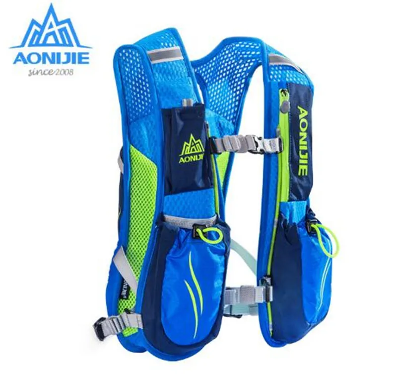 AONIJIE 5.5L Sport Running Bag  Outdoor Cycling Backpack Packsack Riding Bike Hiking Camping Backpack Optional Bottles 