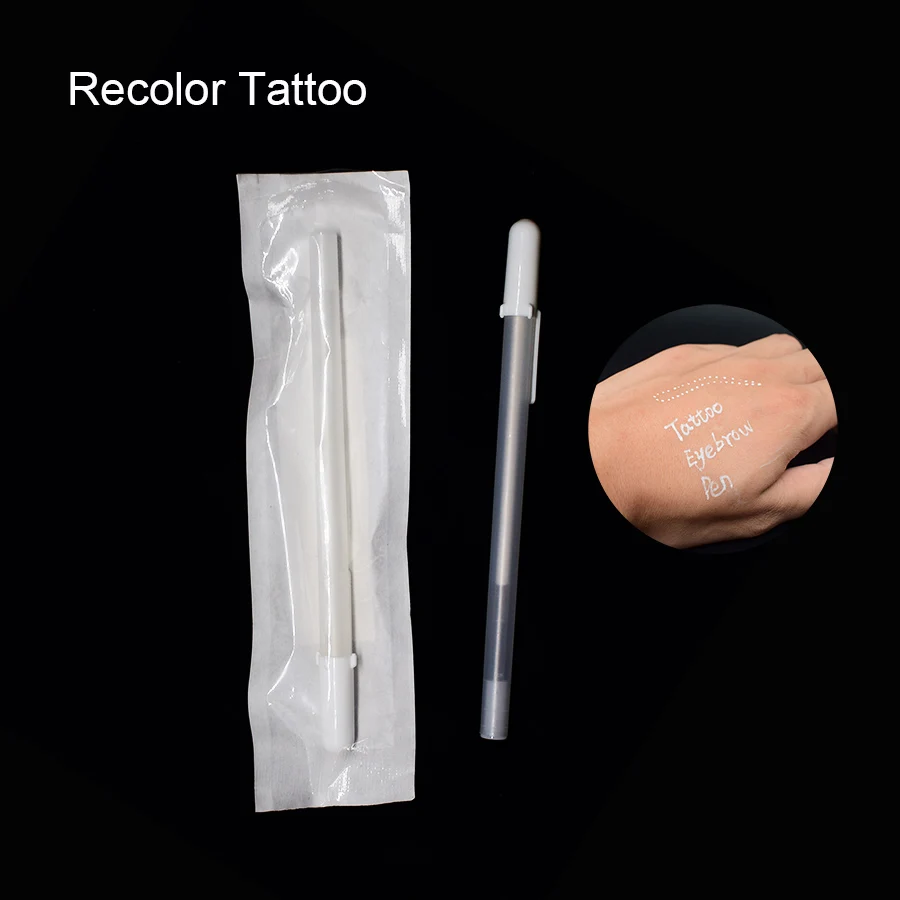 

1pc Microblading Supplies Tattoo Marker Pen Permanent Makeup Accessories white Surgical Skin Marker Pen for Eyebrow Scribe Tools