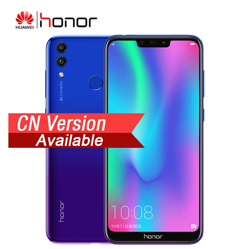 

Huawei Honor 8C 4G 4000mAh Smartphone 6.26" Qualcomm Snapdragon 632 Octa Core Android 8.1 Dual Camera Face ID 4GB 32GB 3 Cards
