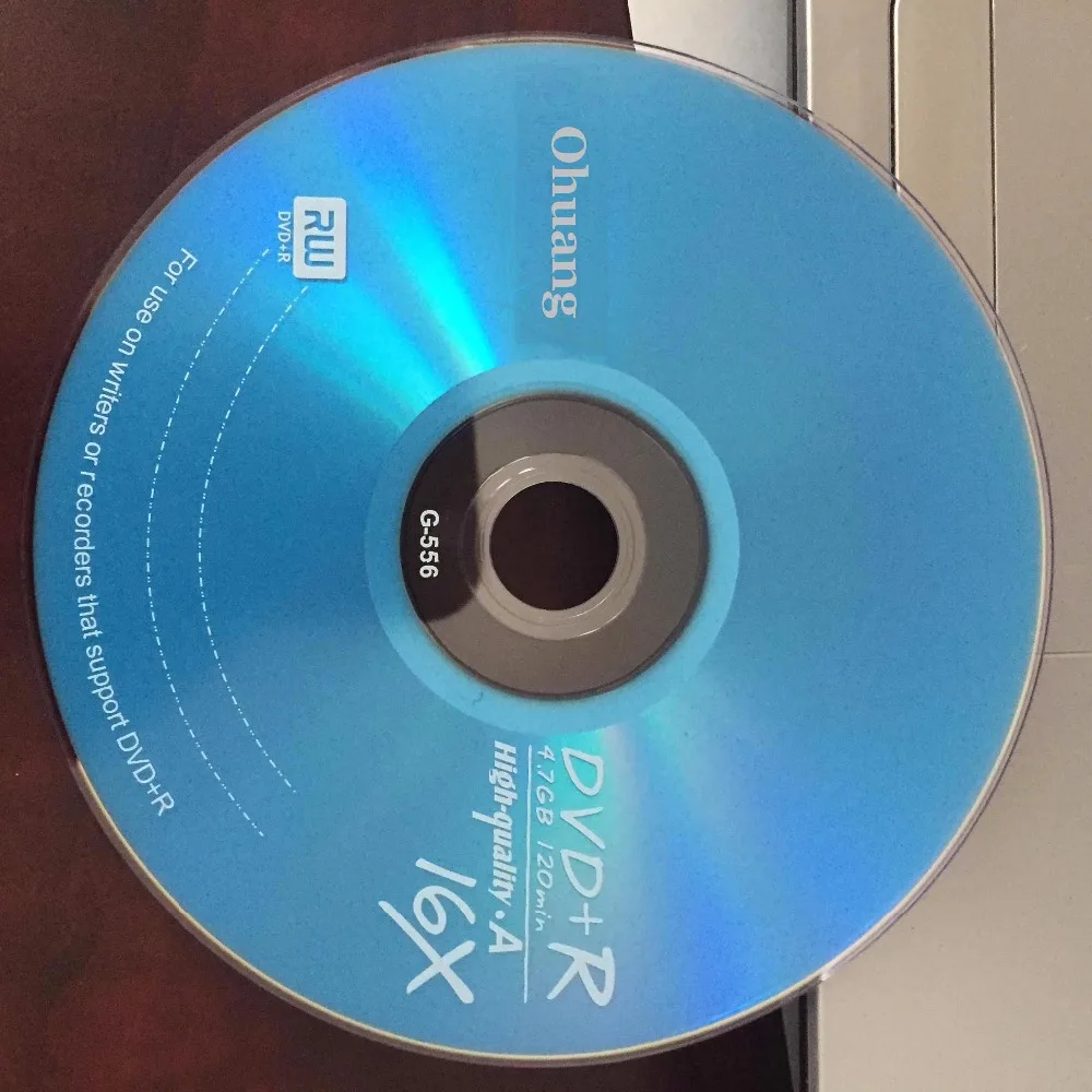 

Wholesale 5 discs Grade A 4.7 GB 16x Blue Blank Printed DVD+R Disc