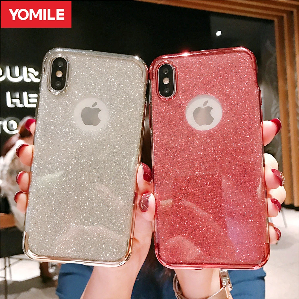 Блестящий блестящий чехол для телефона Crispyfish покрытие глянцевый iPhone 11 Pro Max X XR XS 6S