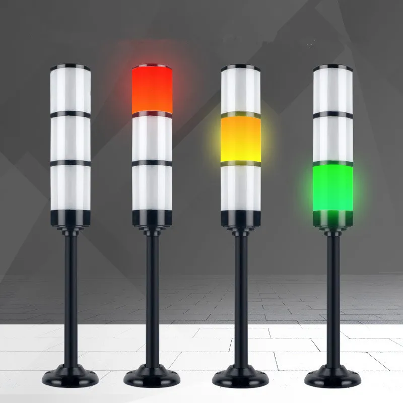 Indicatore luminoso di avvertenza della macchina CNC Indicatore luminoso di avvertimento della spia di allarme 24V con suono del cicalino