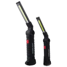 Портативный фонарик факел USB Перезаряжаемые светодио дный свет работы магнитного фонари крючок лампы для наружного Факел Кемпинг