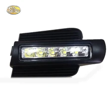 SNCN LED Daytime Running Light for Toyota Prado 120 LC120 GRJ120 2003~2009 Fog lamp drl bumper light accessories parts