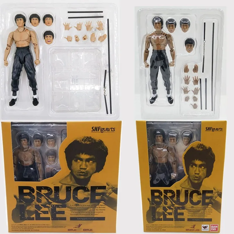 Movie King of Kung Fu Bruce Lee Figure Variant SHF S.H.Figuarts With Nunchaku Body Chan PVC Action Figures Movable Joints  (1)