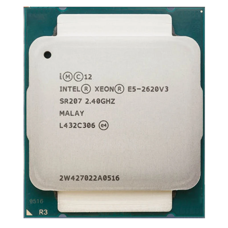Процессор Intel Xeon 6 ядер 2 40 ГГц 15 Мб 85 Вт процессор V3 E5 2620V3 LGA 2011 P/N: 2620|intel xeon|cpu processor6